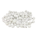 96Ct Winter White Shatterproof 4 Finish Christmas Ball Ornaments 1.5 40Mm