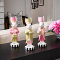 9 Resin Garden Bunny Band Set Of 3