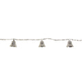 9 Jingle Bell Beaded Christmas Garland Silver N A