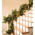 9 Mixed Mountain Cypress Garland With Incandescent Clear Lights Plug