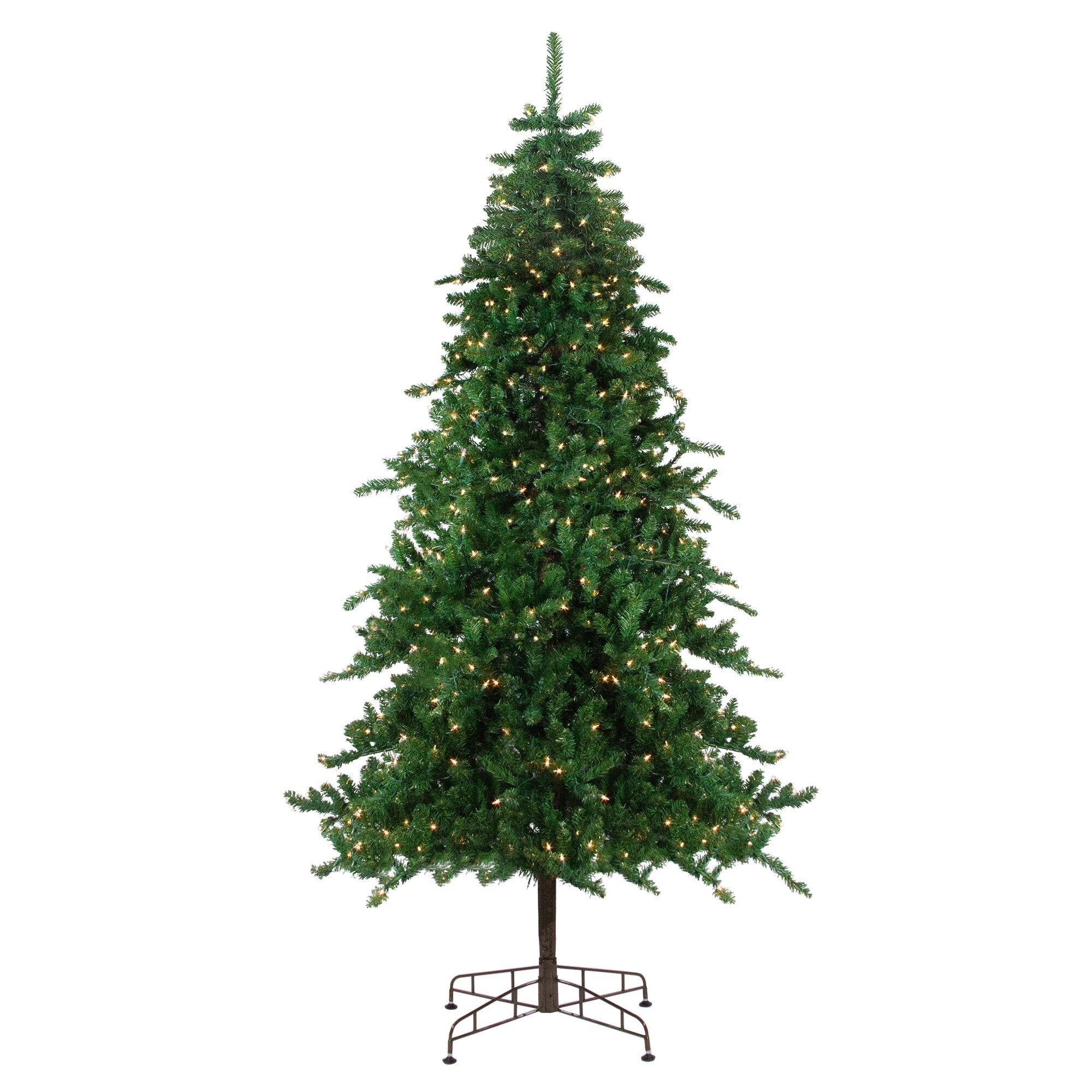 9 Pre Lit Green Eden Spruce Artificial Christmas Tree Clear Lights 9 Foot