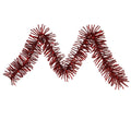 9 X 10 Pre Lit Ruby Red Spruce Artificial Christmas Garland Clear Lights