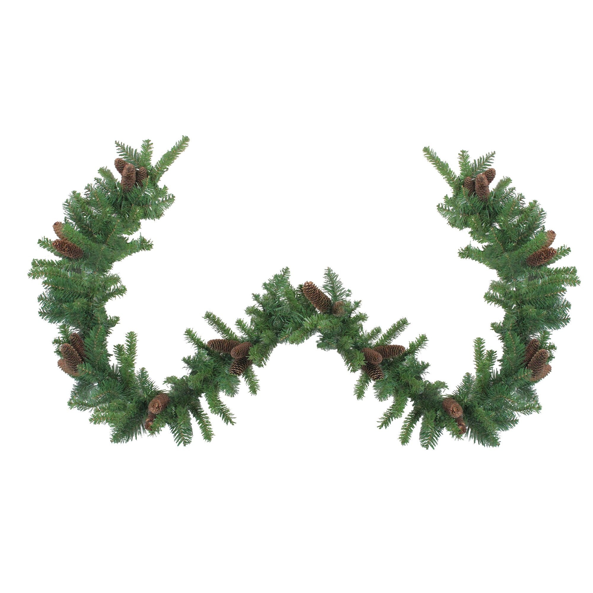 9 X 12 Dakota Red Pine Artificial Christmas Garland Unlit Green
