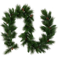 9 X 14 White Valley Pine Artificial Christmas Garland Unlit Green