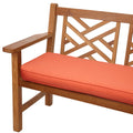 Melon Corded Indoor Outdoor Bench Cushion With Sunbrella Fabric