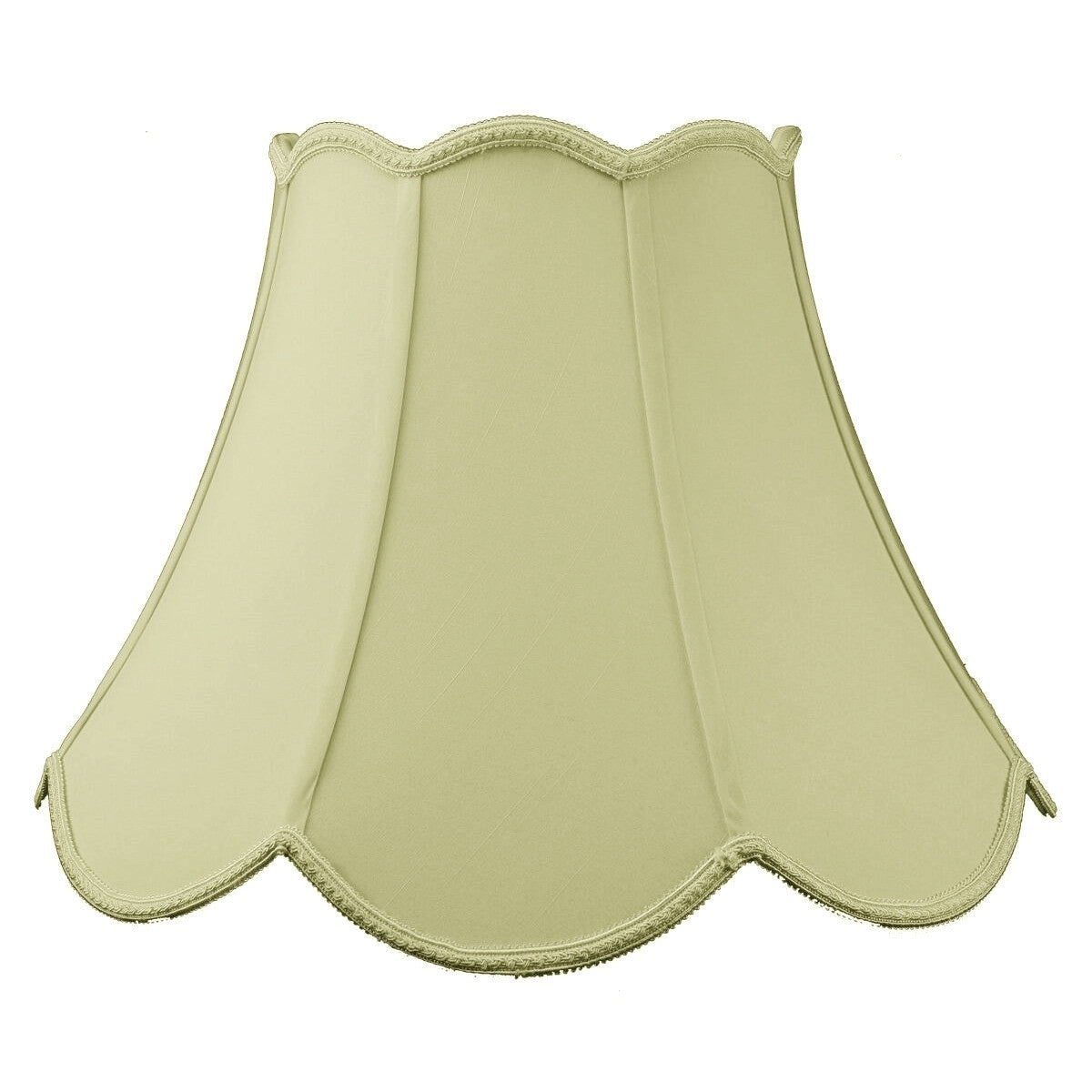 9X18X13 Scalloped Bell Lamp Shade Eggshell