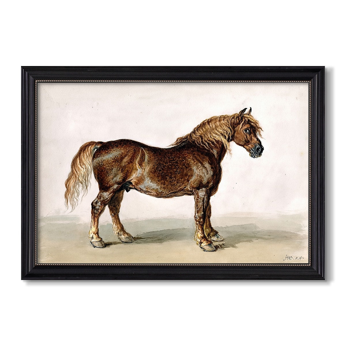 A Cart Horse Mid 19Th Century James Ward Custom Framed Canvas