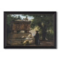 A Catholic Priest In Front Of A Sarcophagus C 1857 Hans Andersen Brendekilde Custom Framed Canvas