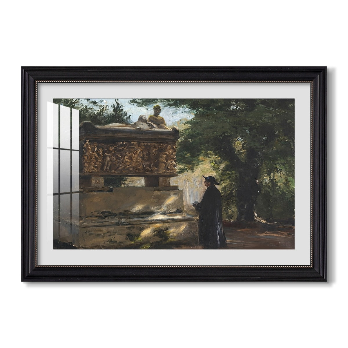 A Catholic Priest In C 1857 Hans Andersen Brendekilde Custom Framed Print