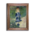 A Girl With Watering Can By Pierre August Renoir Bronze Gold Framed Canvas Art 28 In X 22 In Framed Size
