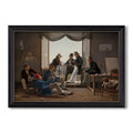 A Group Of Danish Artists In 1837 Constantin Hansen Custom Framed Canvas