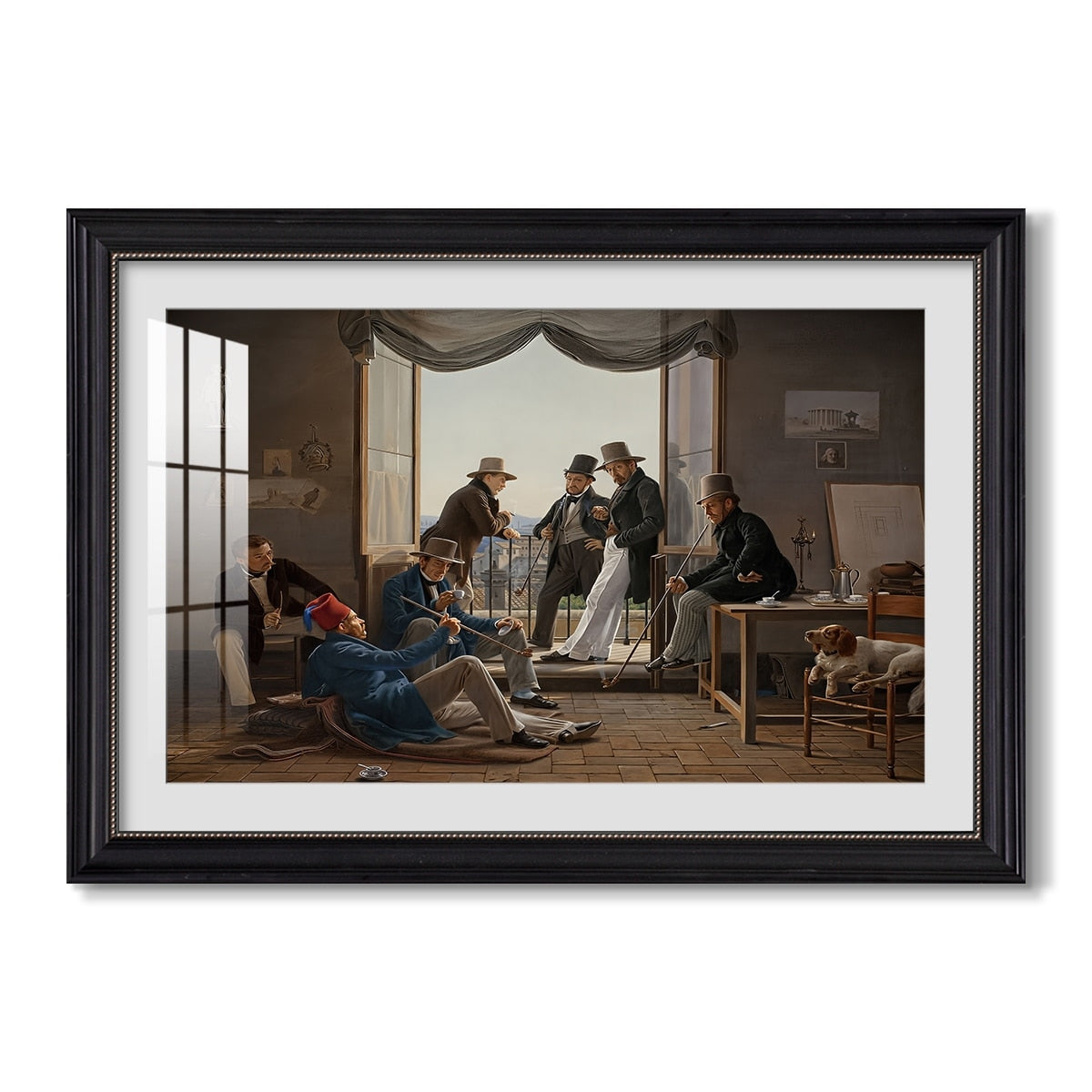 A Group Of Danish Artists In 1837 Constantin Hansen Custom Framed Print