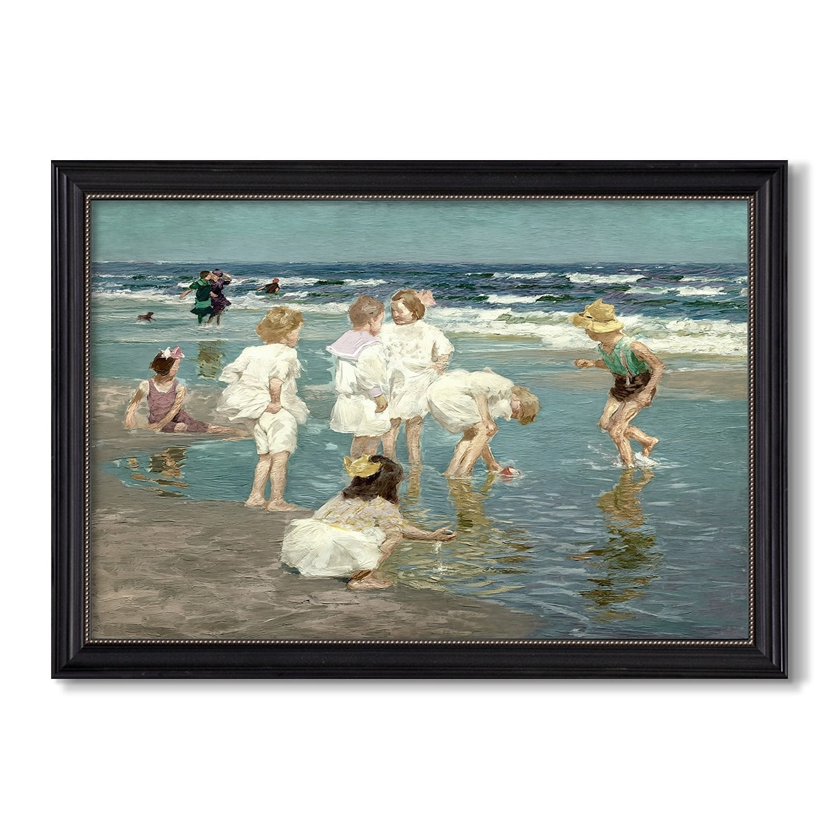A Holiday C 1915 Edward Henry Potthast Custom Framed Canvas