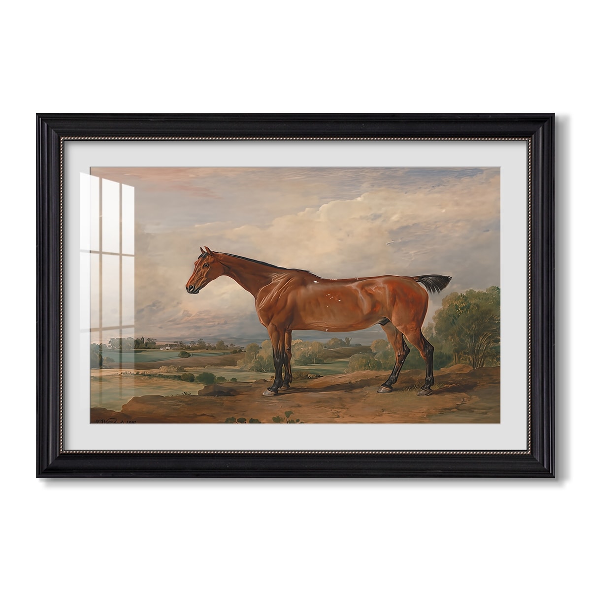 A Hunter In A Landscape C 1810 James Ward Custom Framed Print