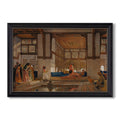 A Lady Receiving Visitors 1873 John Frederick Lewis Custom Framed Canvas