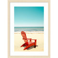 A Place For Dreams By Elena Chukhlebova Wood Framed Wall Art Print Woodgrain Stripe Blonde
