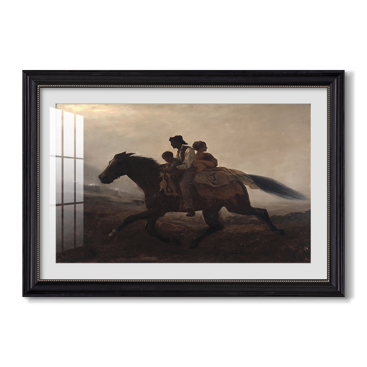 A Ride For Liberty The C 1862 Eastman Johnson Custom Framed Print