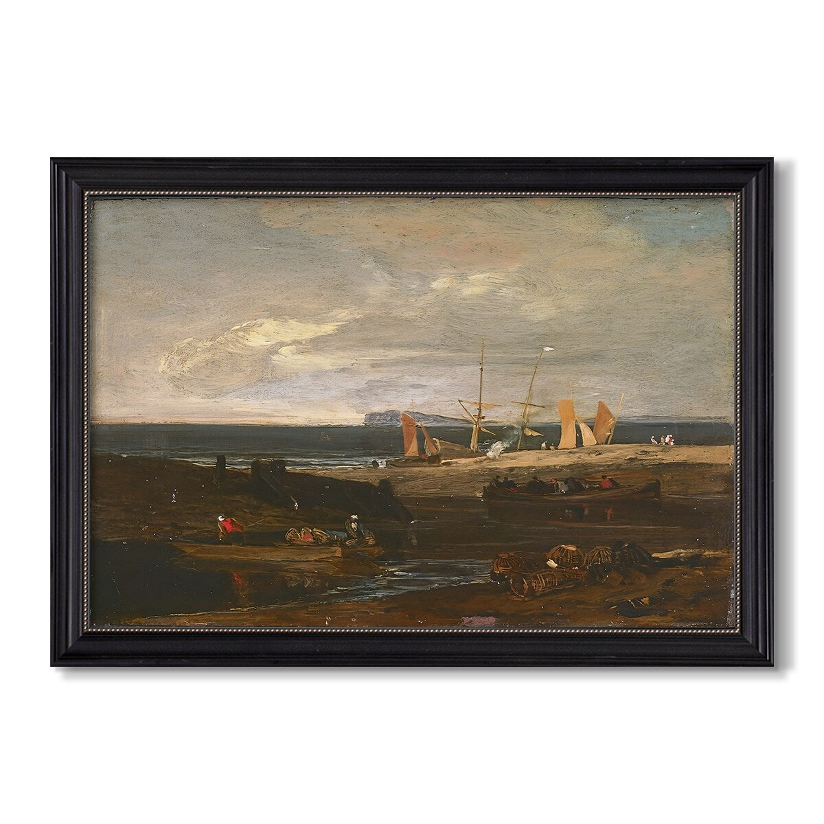 A Scene On The English Coast C 1798 Jmw Turner Custom Framed Canvas