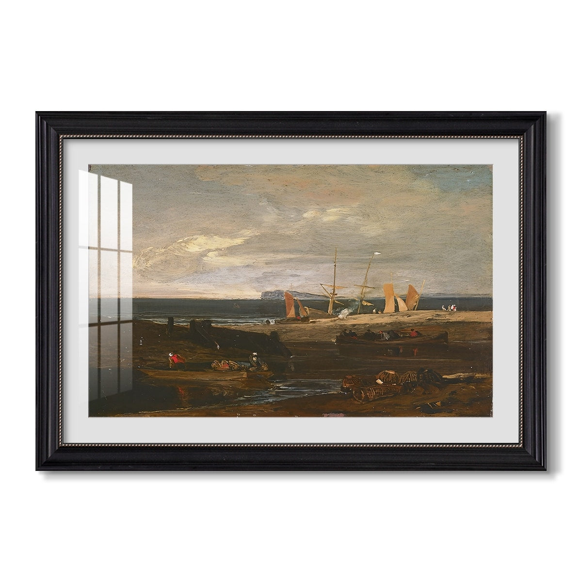 A Scene On The English Coast C 1798 Jmw Turner Custom Framed Print