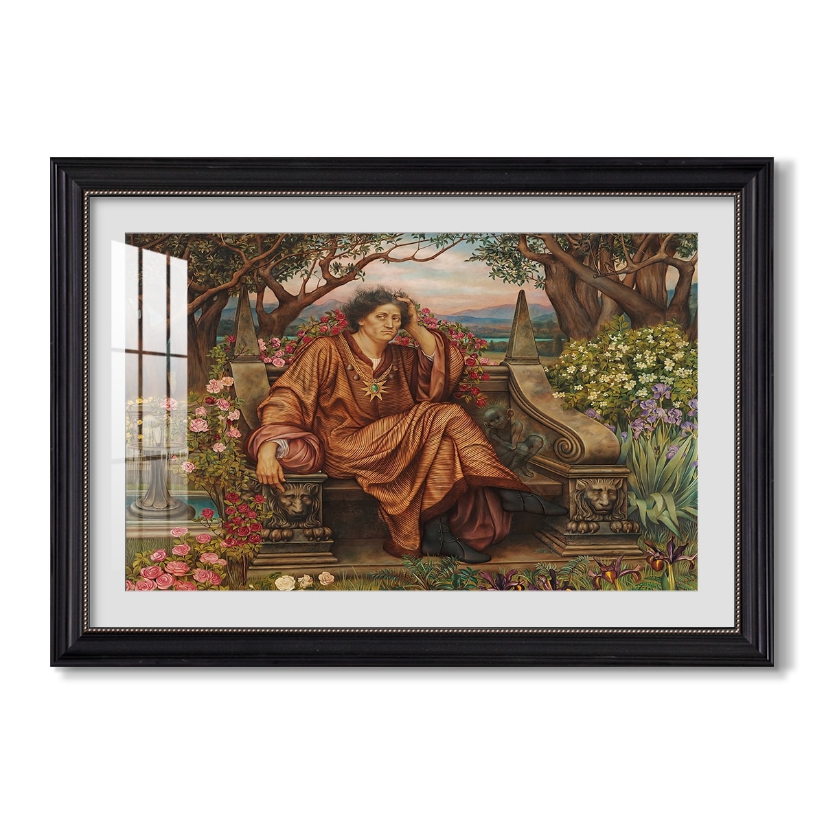 A Soul In Hell C 1901 1902 Evelyn De Morgan Custom Framed Print