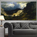 A Storm In The Rocky Mountains Mt. Rosalie Premium Gallery Wrapped Canvas