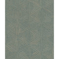 A Street Prints Anara Teal Geo Faux Grasscloth Wallpaper
