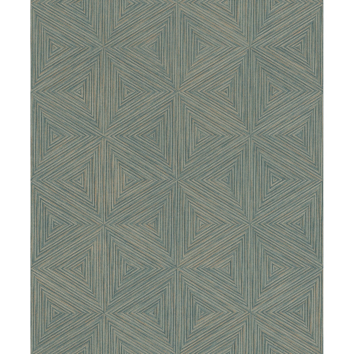 A Street Prints Anara Teal Geo Faux Grasscloth Wallpaper