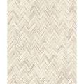 A Street Prints Ellery Beige Herringbone Wallpaper