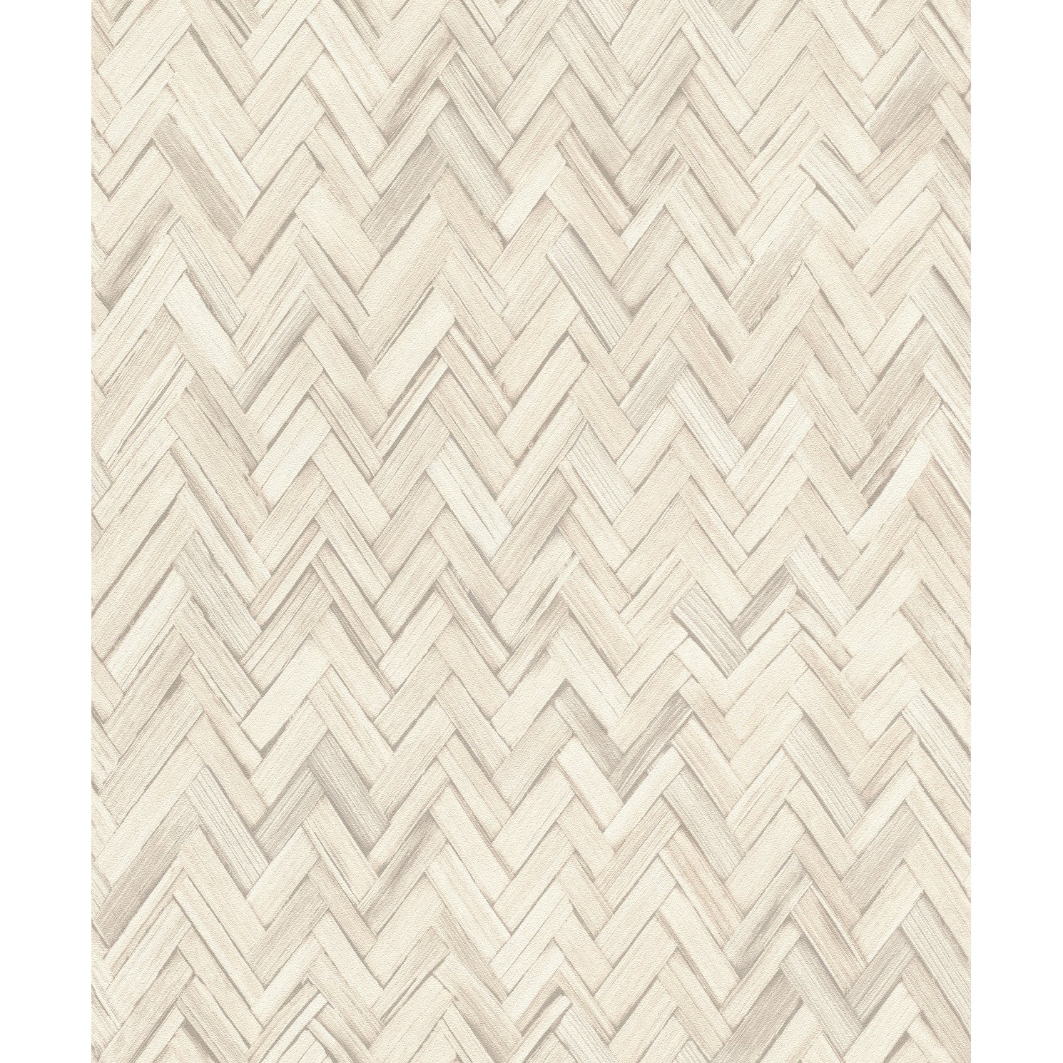 A Street Prints Ellery Beige Herringbone Wallpaper