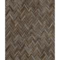 A Street Prints Ellery Charcoal Herringbone Wallpaper