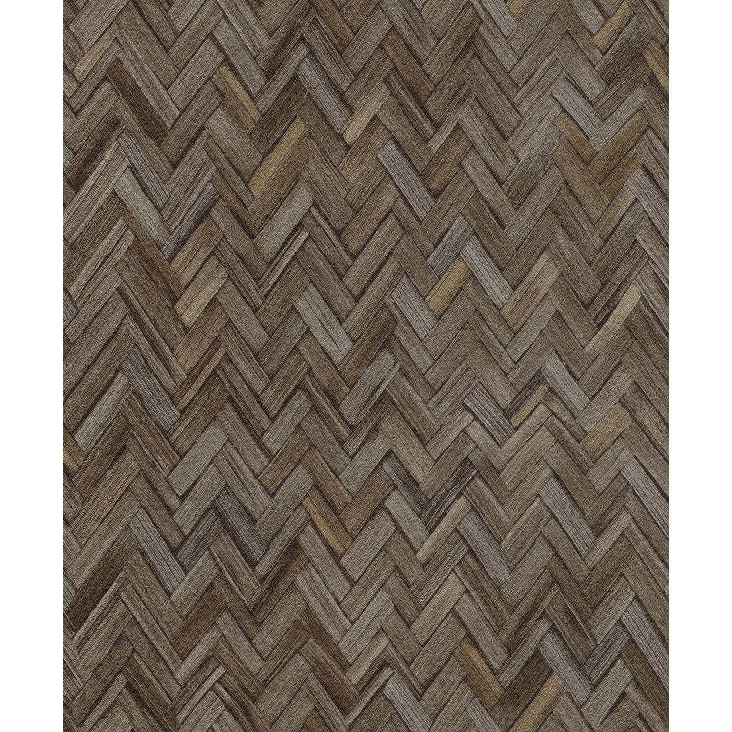 A Street Prints Ellery Charcoal Herringbone Wallpaper