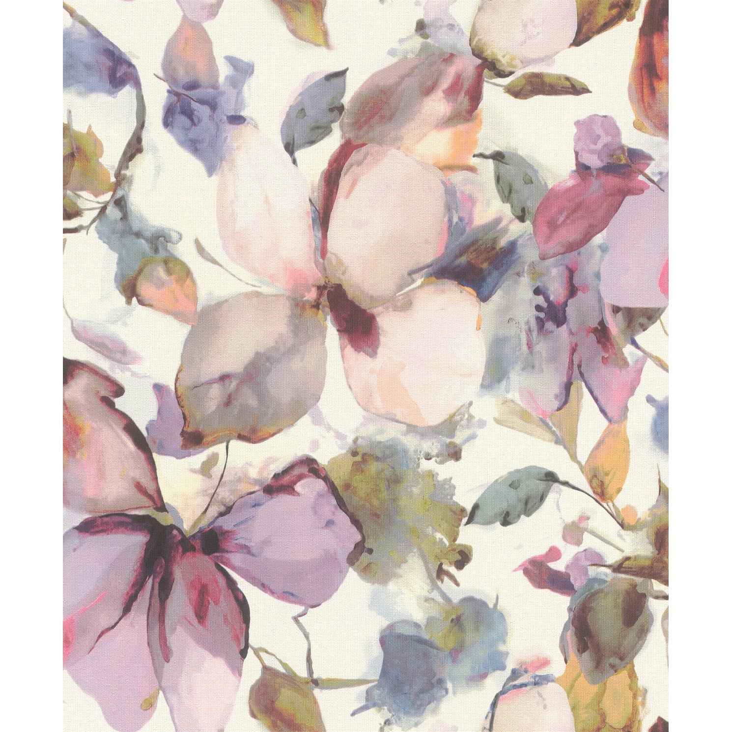 A Street Prints Liliana Plum Floral Wallpaper