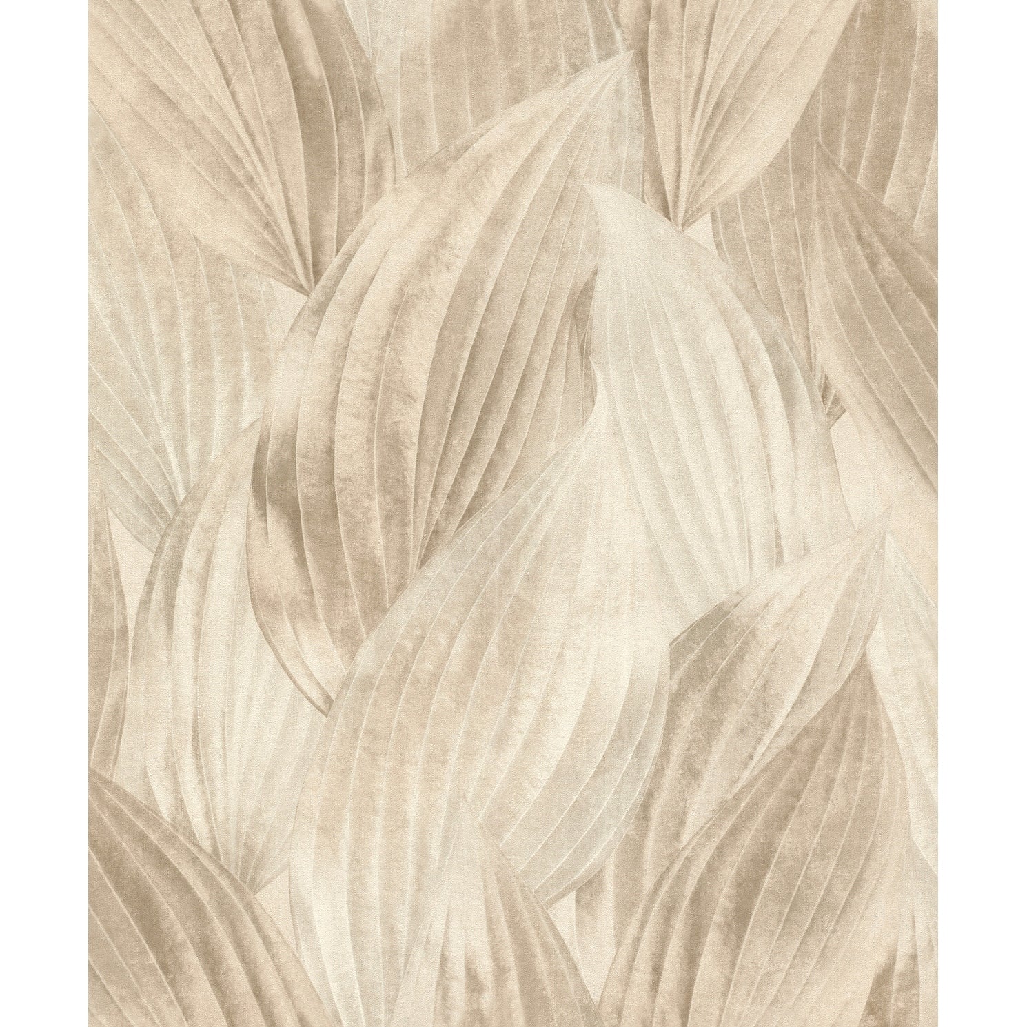 A Street Prints Melora Beige Leaf Wallpaper