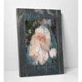 Carol Robinson A Teal Santa Premium Gallery Wrapped Canvas