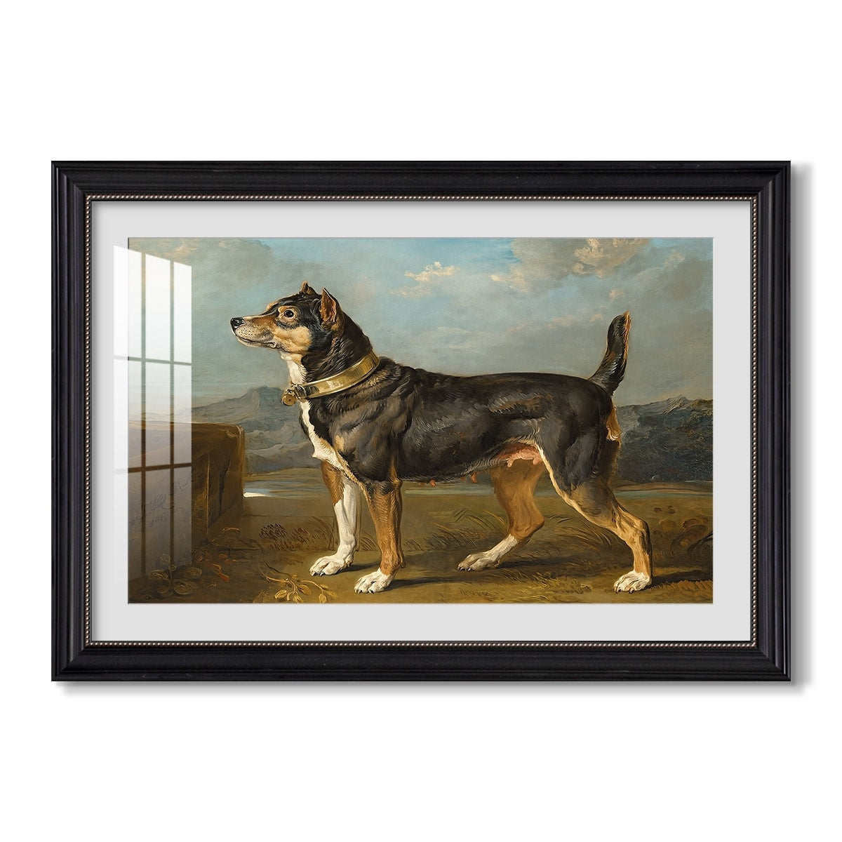 A Terrier In A Landscape C 1811 James Ward Custom Framed Print