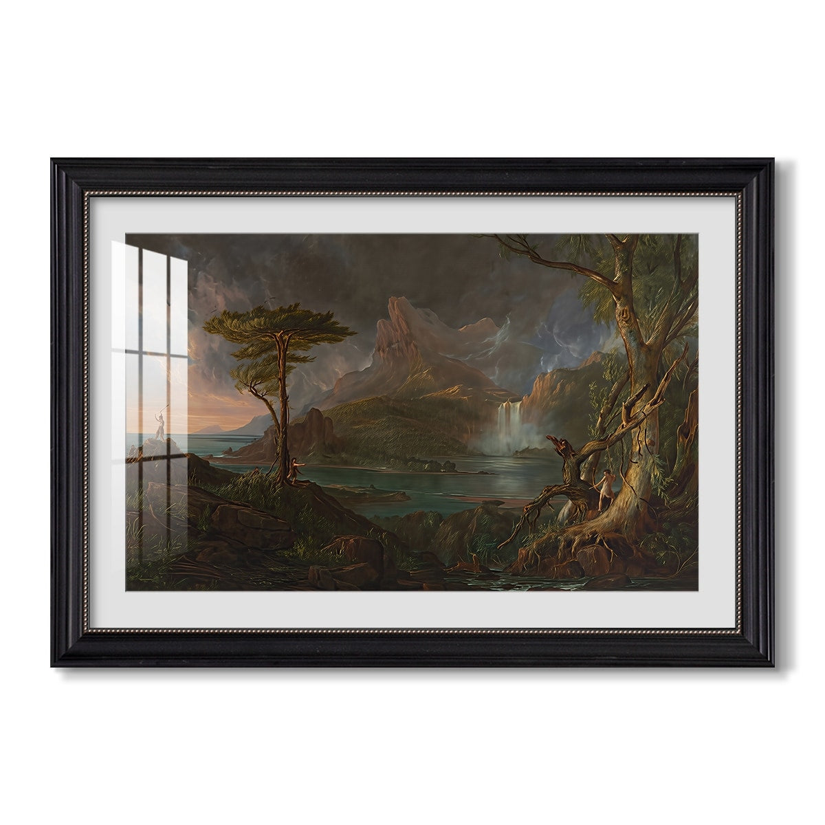 A Wild Scene 1831 1832 Thomas Cole Custom Framed Print