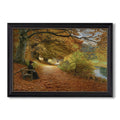 A Wooded Path In Autumn 1902 Hans Andersen Brendekilde Custom Framed Canvas