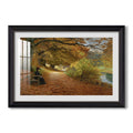 A Wooded Path In Autumn 1902 Hans Andersen Brendekilde Custom Framed Print