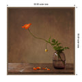 A Story With Orange Poppies By Galina Bunkova Framed Canvas Wall Art Print