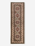 Vintage Turkish Hand-Knotted Wool Runner Rug No. 234, 3' x 9'8in