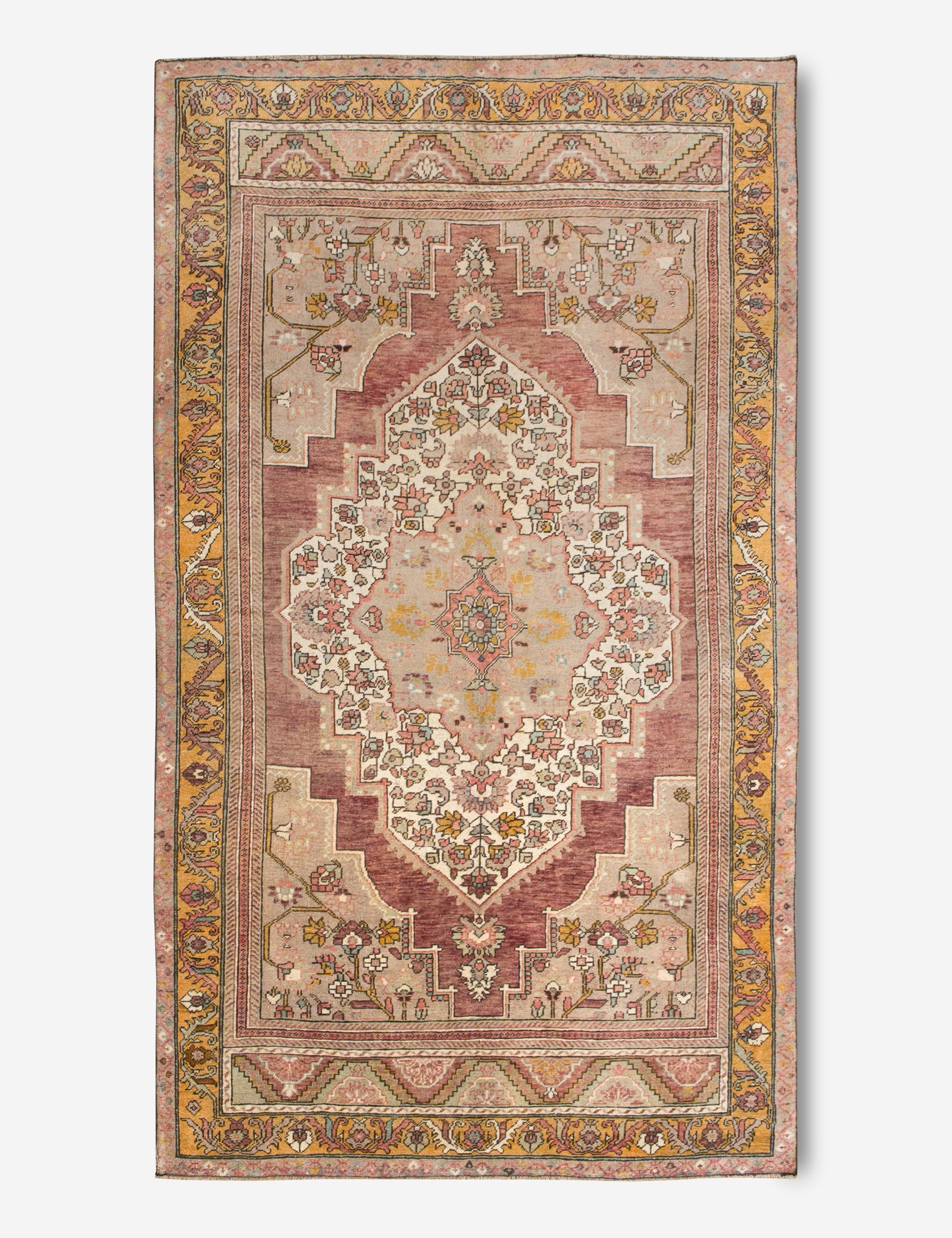 Vintage Turkish Hand-Knotted Wool Rug No. 406, 5'3in x 10'