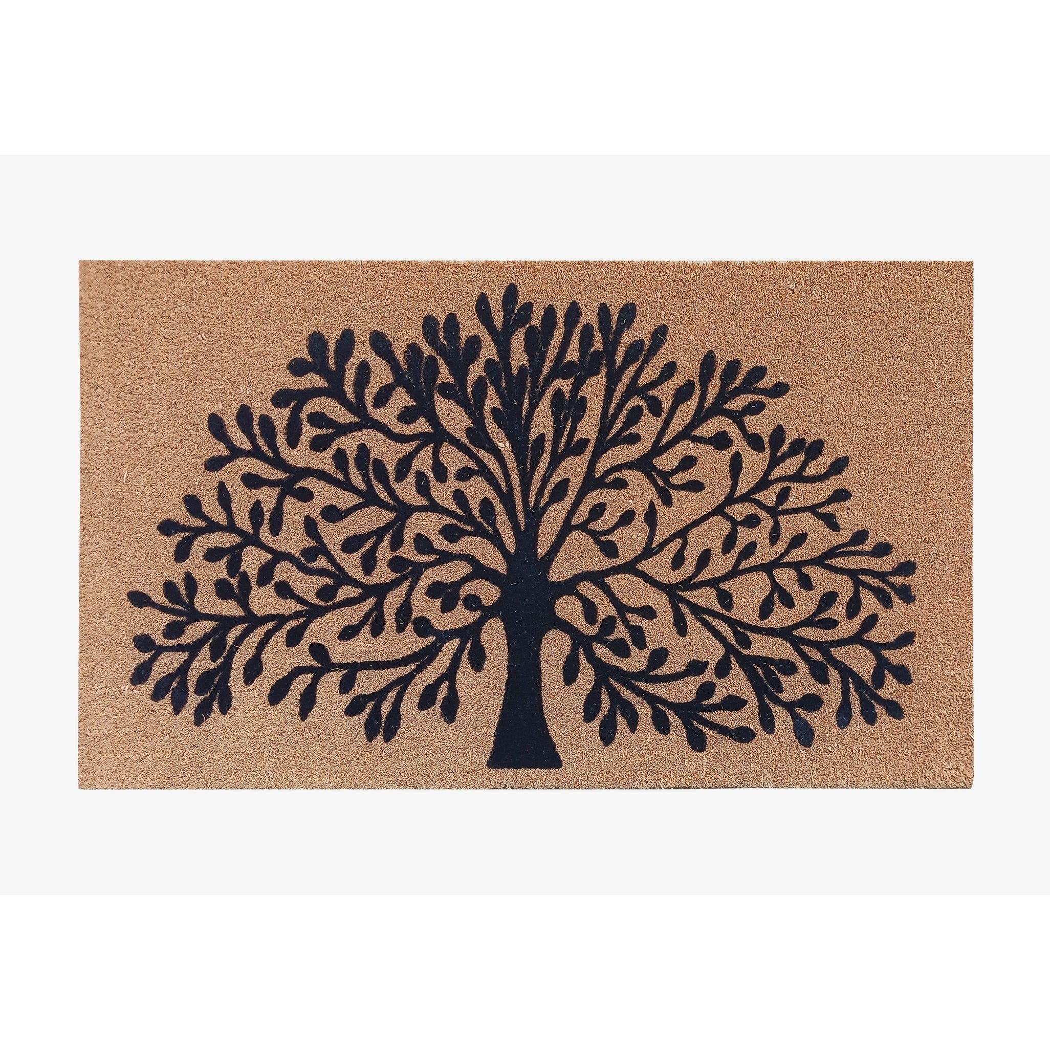 A1Hc First Impression Shredding Tree Fade Resistant 30 In. X 48 In. Coir Double Door Mat