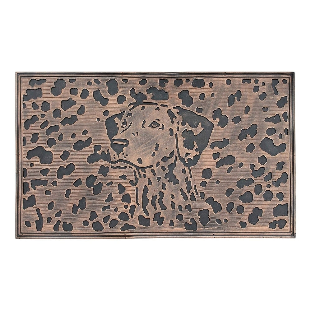 A1Hc First Impression Dog Sketch Rubber Pin Mat Beautifully Copper Finished 18 X 30