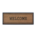 A1Hc First Impression Welcome Hand Crafted Rubber Coir Double Door Mat 16 X48