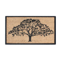 A1Hc First Impression Hand Crafted Rubber Coir Life Of Tree Double Door Mat 30 X48