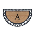 A1Hc Half Round Rubber And Coir Monogrammed Doormat Double Doormat 30 X 48