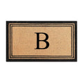 A1Hc Pure Natural Coir Doormat With Heavy Duty Pvc Backing 0.75 Inch Pile Height Perfect For Outdoor Use Monogrammed