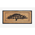 A1Hc First Impression Hand Crafted Rubber Coir Life Of Tree Double Door Mat 16 X48