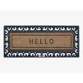 A1Hc First Impression Hello Exclusive Hand Crafted Myla Entry Doormat Large Double Door Size 17.7 X 47.25