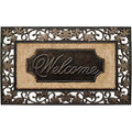 A1Hc First Impression Rubber And Coir Dirt Trapper Heavy Weight 18 X30 Welcome Doormat